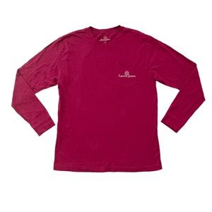 Lauren James Burgundy Graphic Print Long Sleeves Tshirt Size Medium